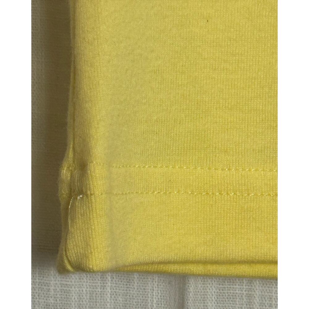 Y2K Barth French West Indies Yellow Tank 2000s American Apparel OS 100% Cotton - Picture 5 of 13
